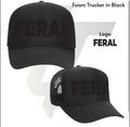 The OG: black foam FERAL trucker